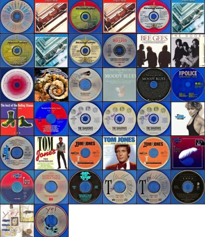 96 CD's com diversos intérpretes musicais, sem caixa