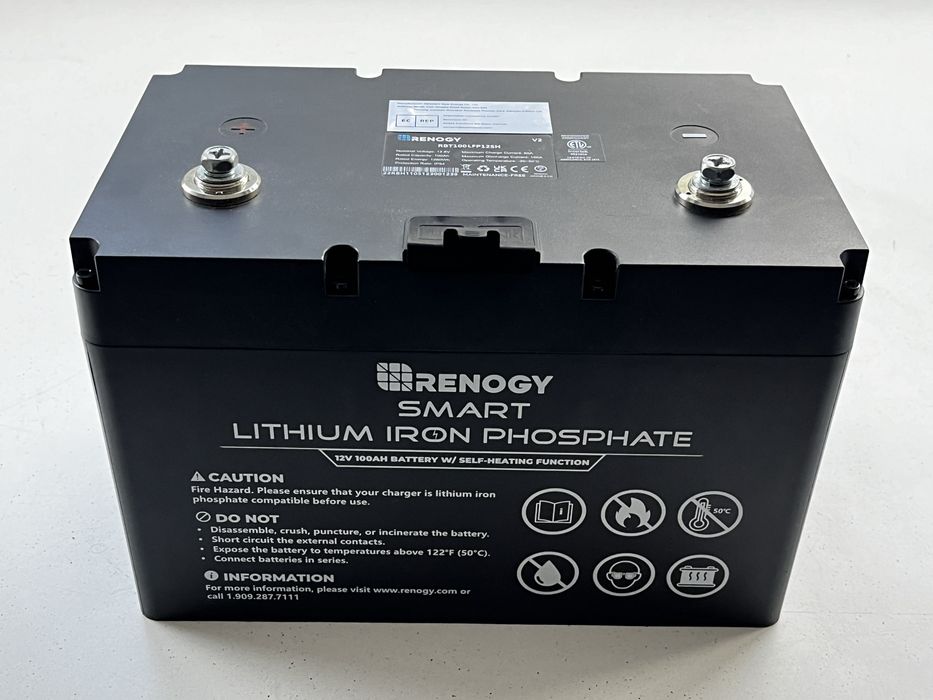 Акумулятор LiFePO4 Renogy RBT100LFP12SH 100Аh 12в 1280Вт*г