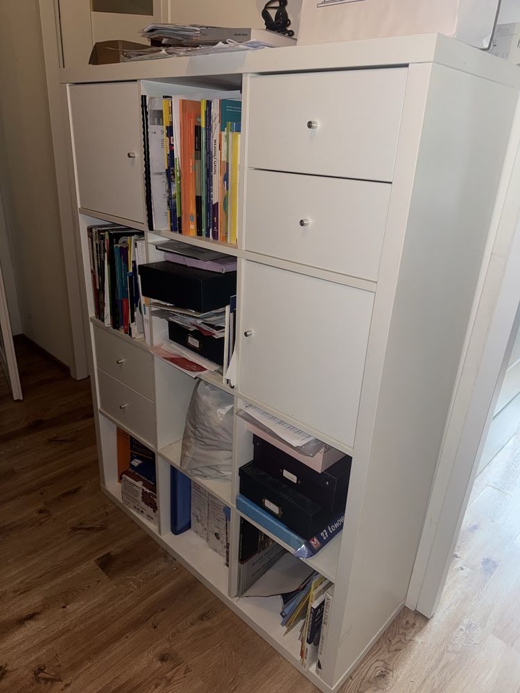 Ikea Kallax 4x3 z wkładami