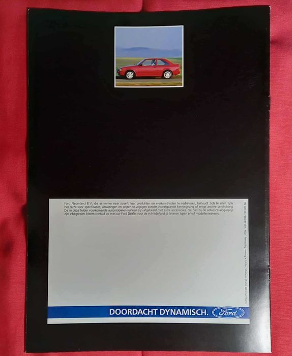 Catálogo Ford Escort RS Turbo e XR3i