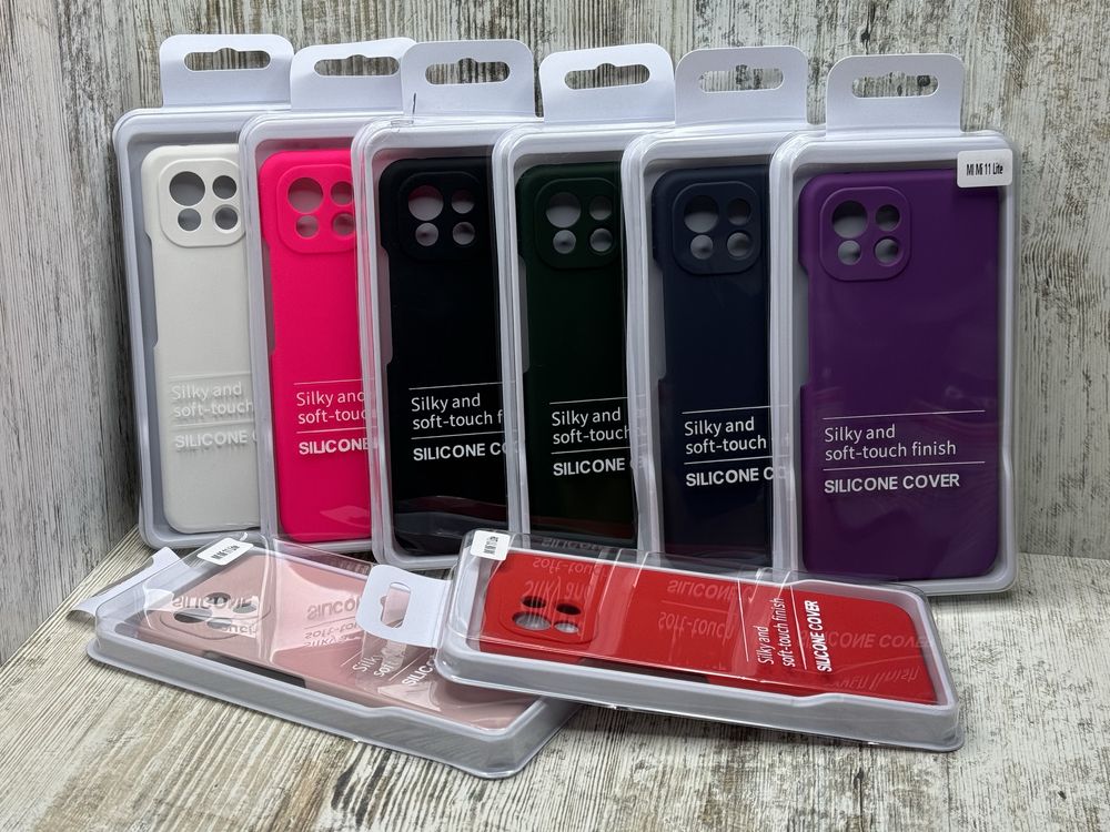 Не пачкаются. Чехол Silicone Case на Xiaomi 11 Lite 5G NE/ Mi11 Lite