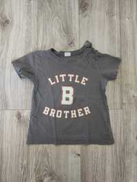T-shirt dla młodszego brata "little brother", H&M, rozm 86, stan bdb+