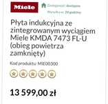 Plyta indukcyjna Miele