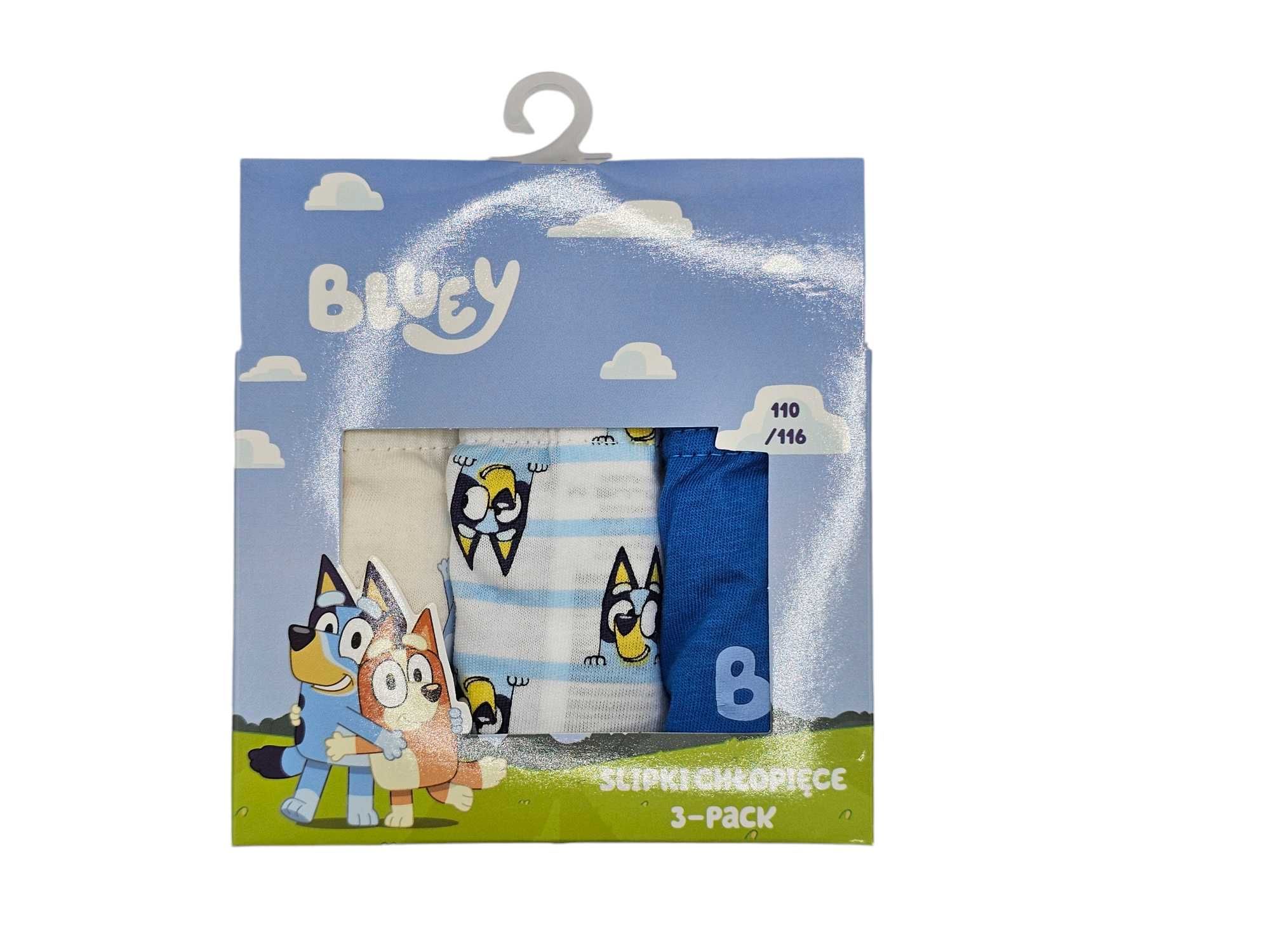 3-pak majtek chłopięcych BLUEY 110/116