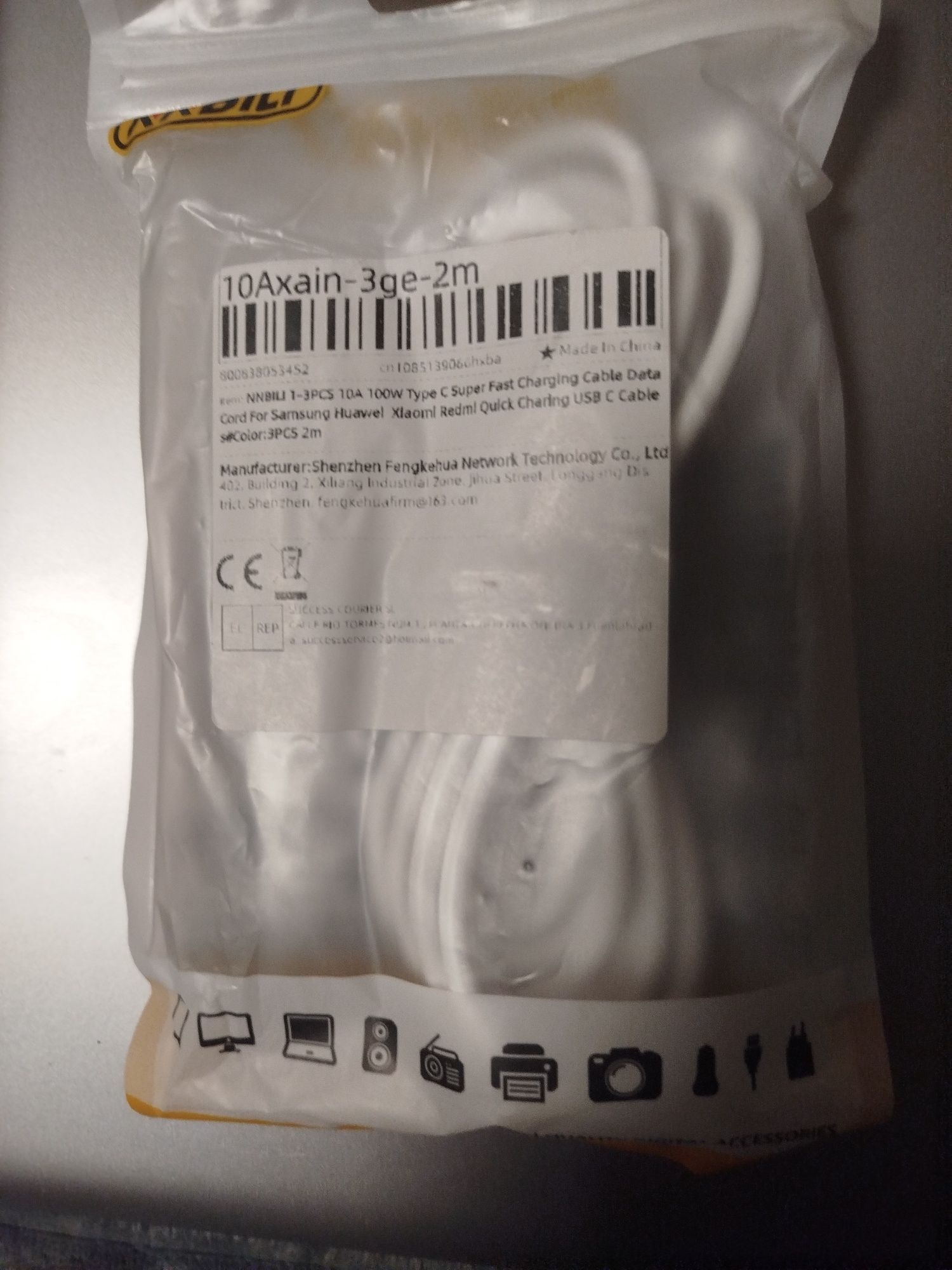 Kabel USB Type C 2m