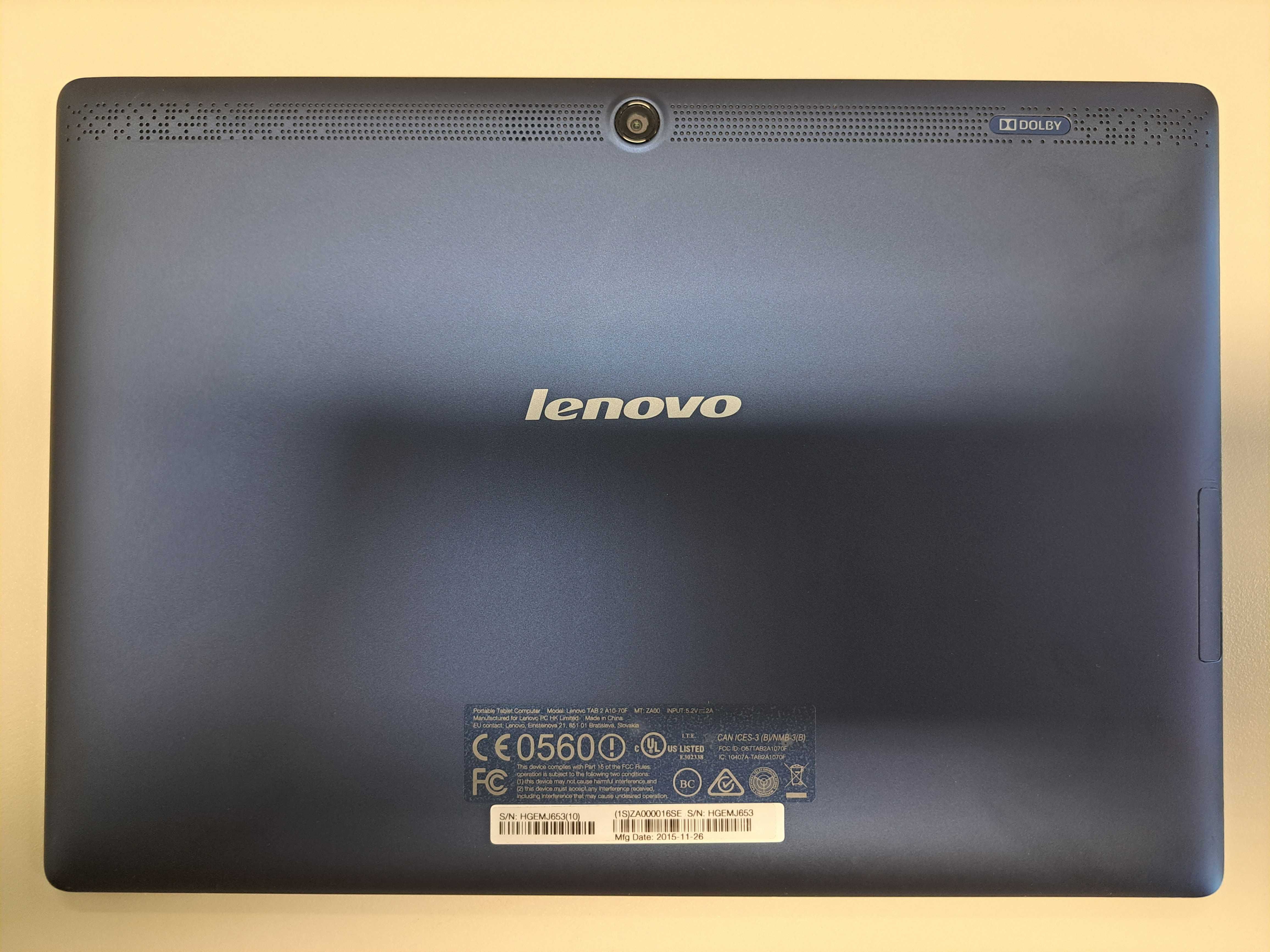 Lenovo Tab 2 A10-70F 10.1" + Capa Nova