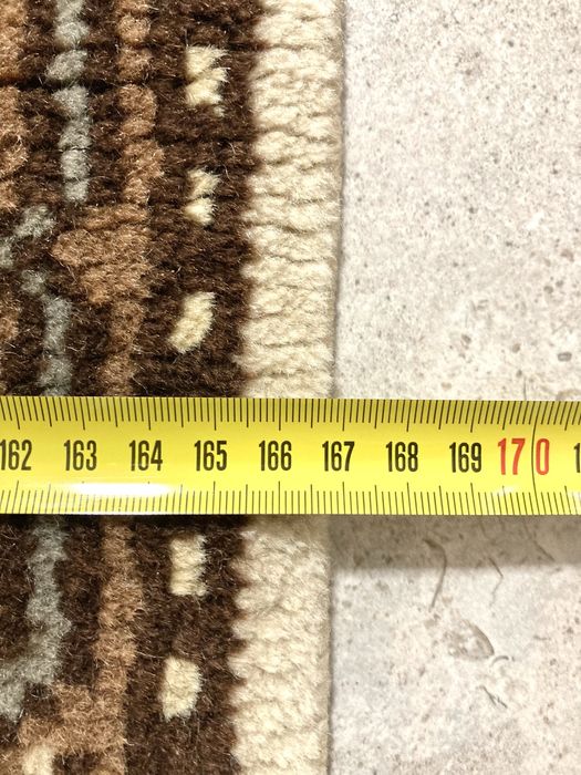 Oryginalny dywan tunezyjski wełniany ręcznie tkany 247x167 wyprany