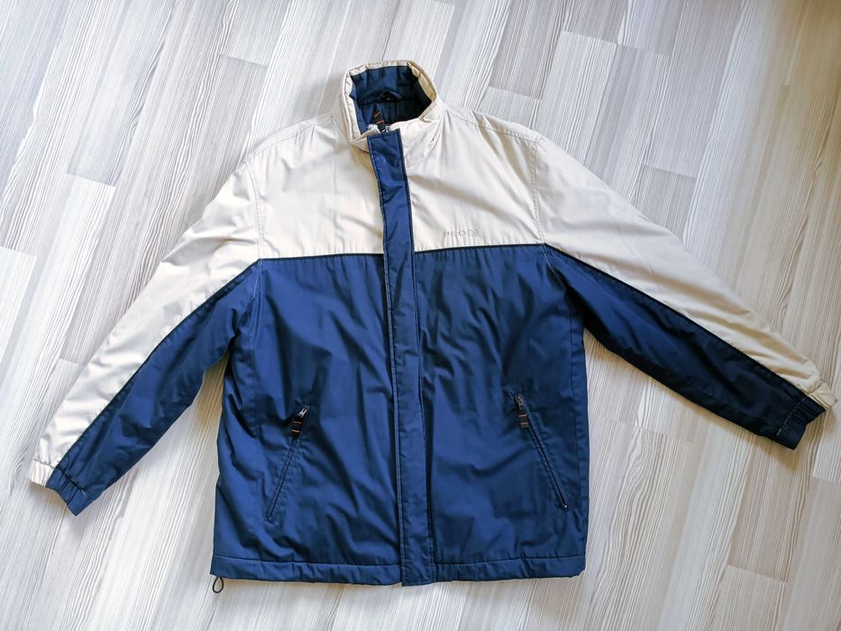 Kurtka męska jesienna beżowo-granatowa rozmiar 54