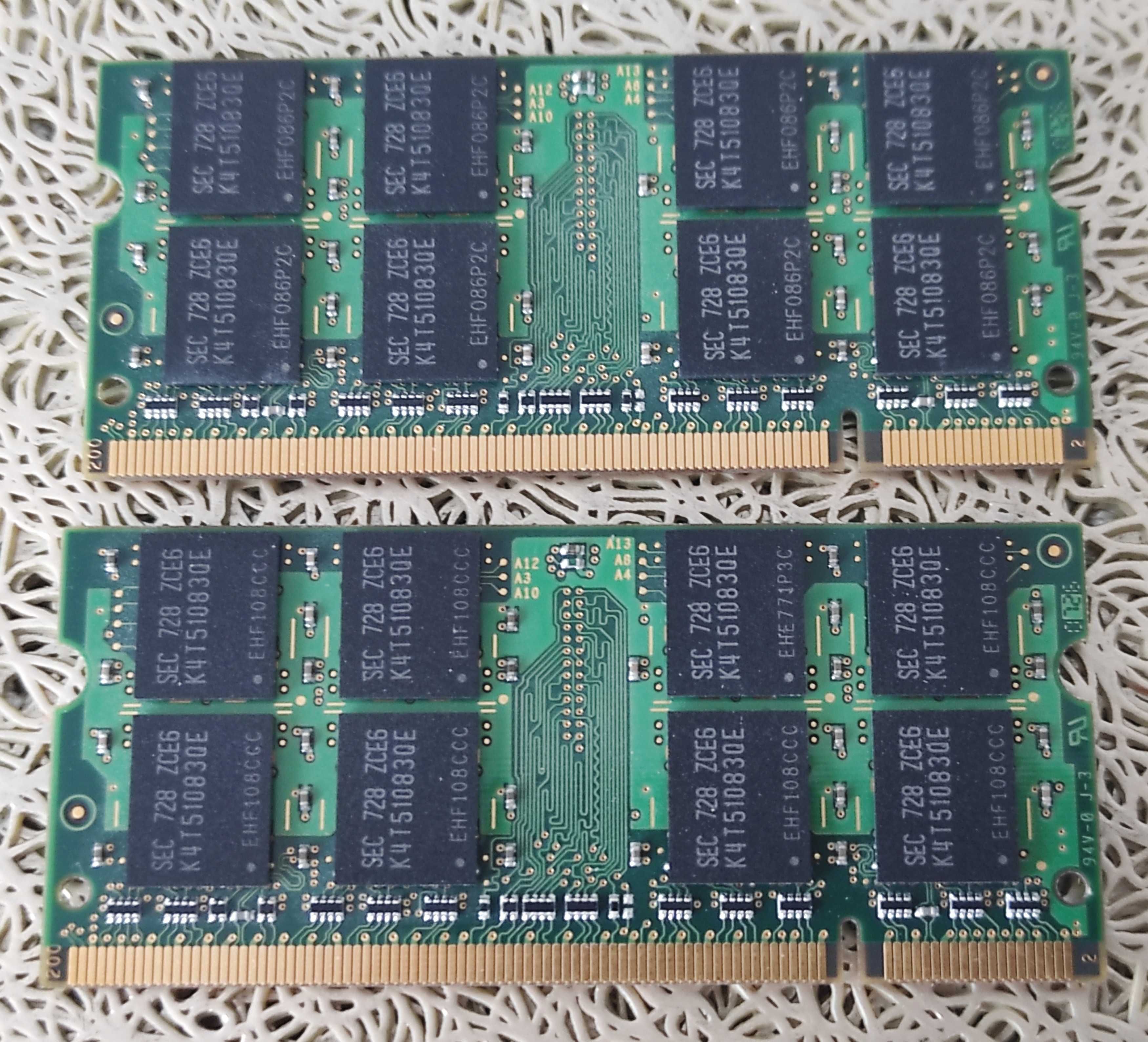Pamięć 1GB SODIMM DDR2 Samsung PC2-5300S-555-12-E3 M470T2953EZ3-CE6