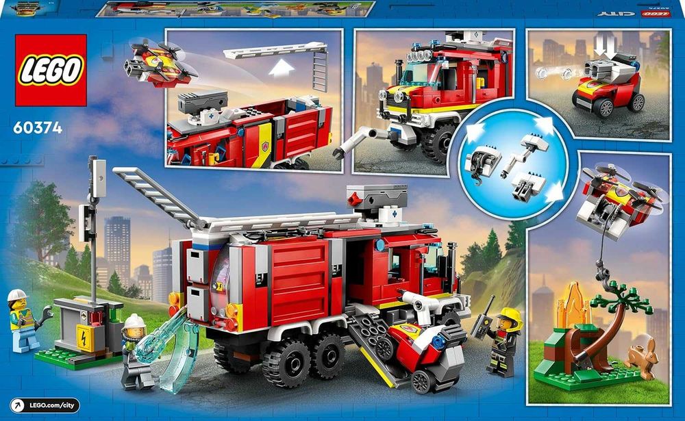 LEGO City Unidade móvel de controlo de incêndio 60374