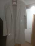 Sobretudo Stradivarius, tamanho S em cor creme