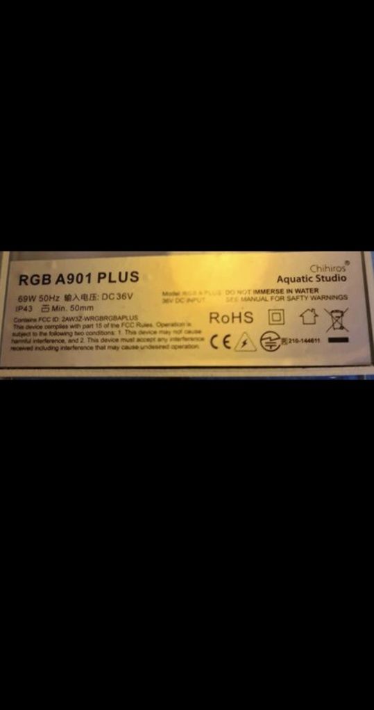 Lampada para aquário Led RGB A901 Plus