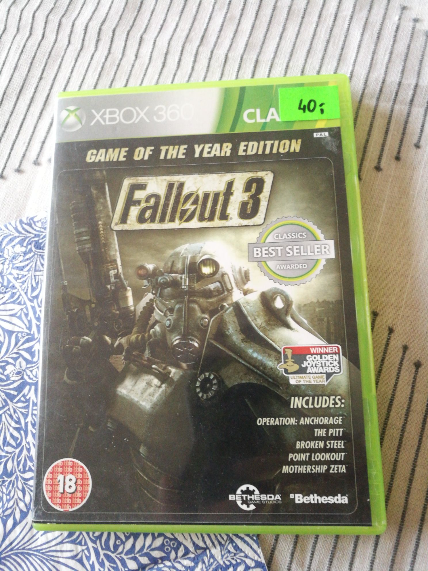 Gra Xbox Call od duty Fallout 3
