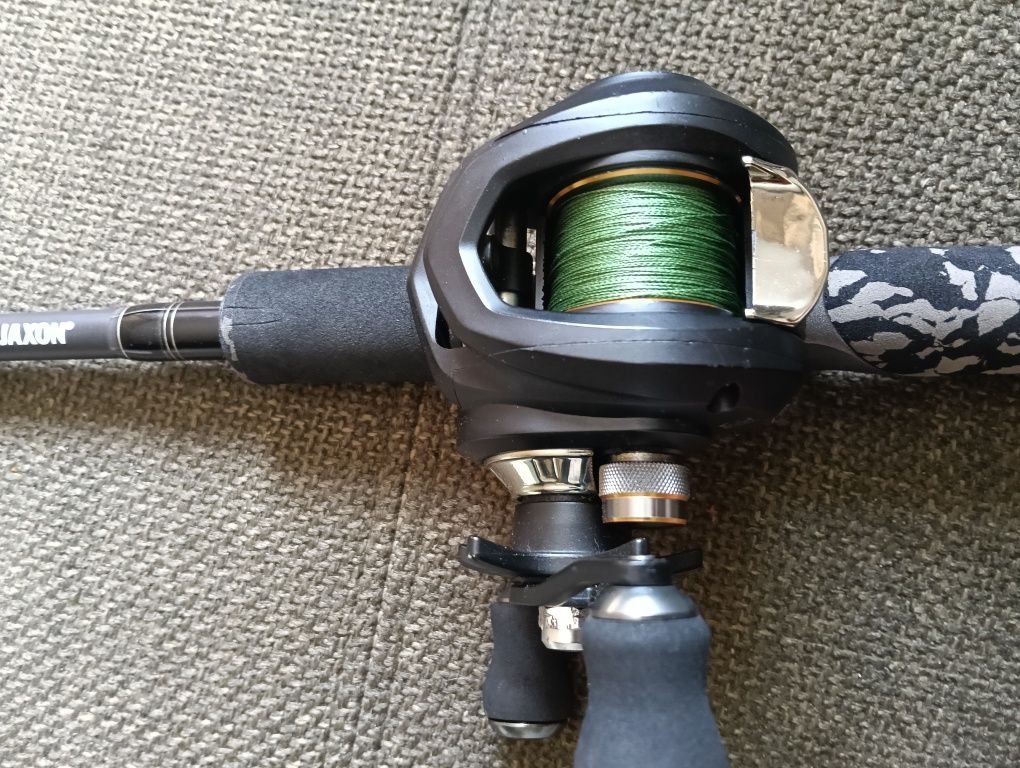 Zestaw wędkarski Jaxon Greystream + Procaster 201XL – stan bdb, tanio!