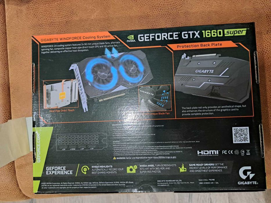 Відеокарта Gigabyte GeForce GTX 1660 SUPER OC 6144MB
