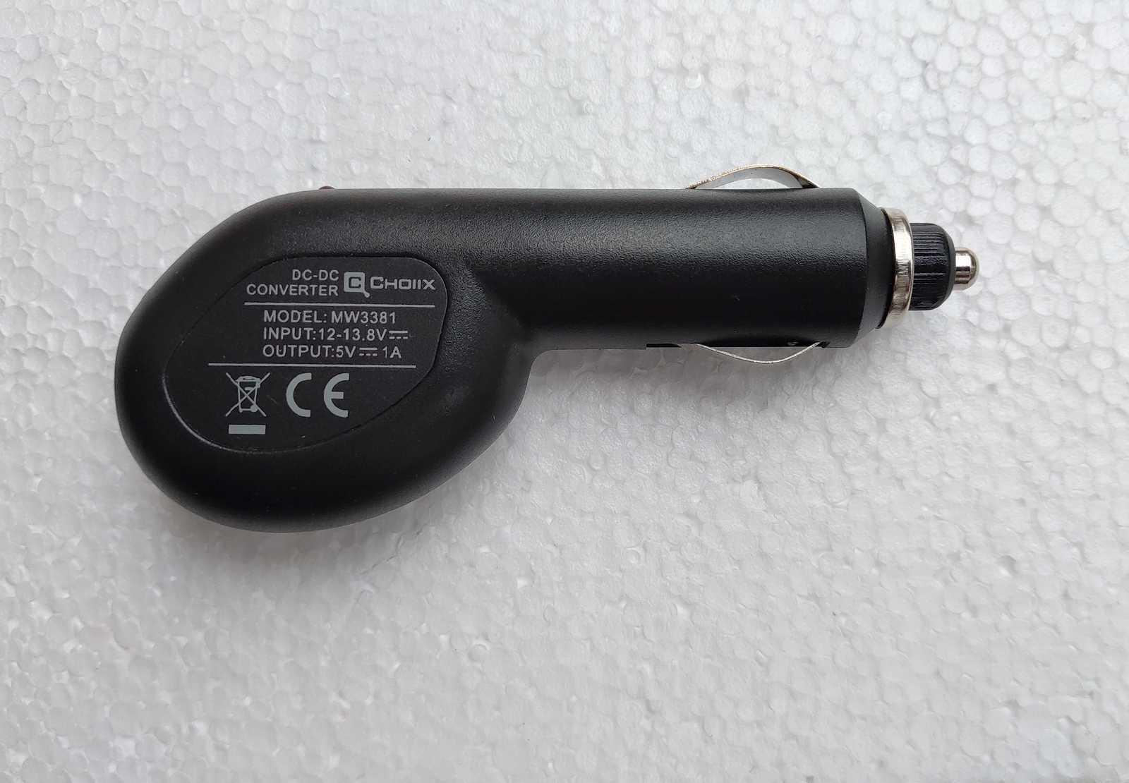 Автомобильная USB зарядка от прикуривателя (1А) , разъём в авто 12 V