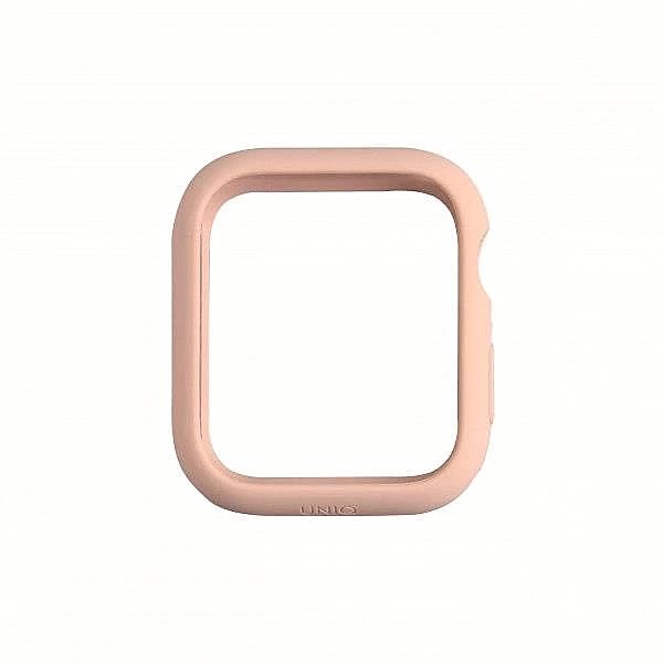 Etui Uniq Lino na Apple Watch 4 / 5 / 6 / SE 44mm - różowe