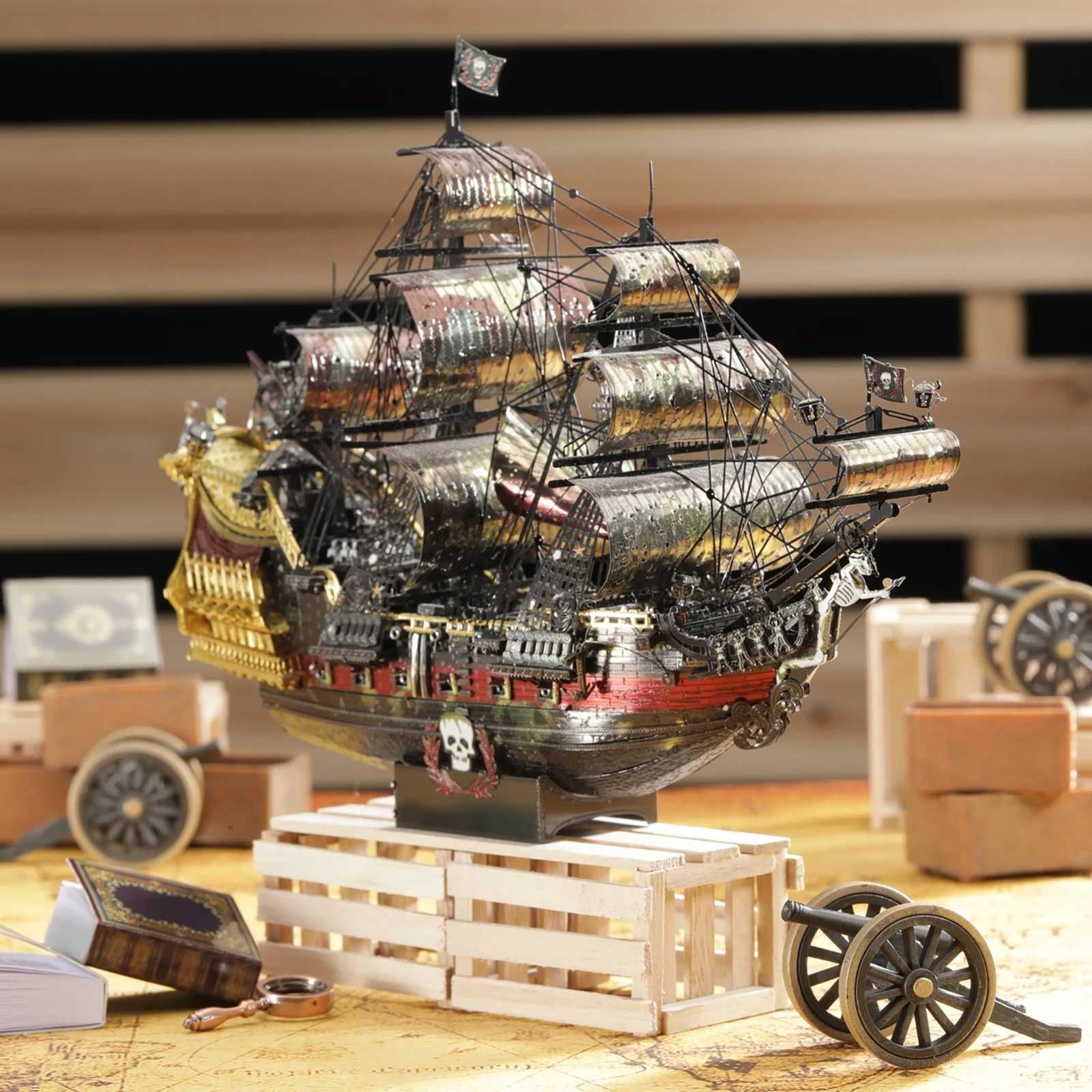 3D Металлическая головоломка - модель корабля  "Месть королевы Анны"