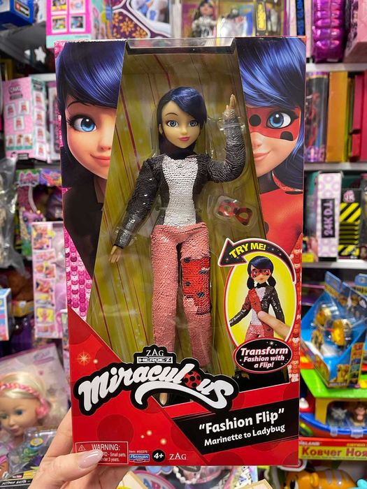 Лялька MIRACULOUS у костюмі з паєтками - Марінетт у Леді Баг