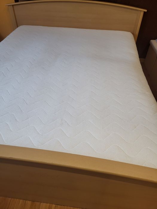 Łóżko duże 160x200 + materac kieszeniowy z bambusem