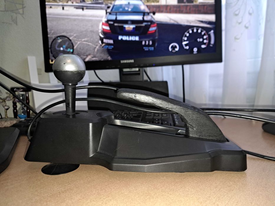 Ручник+коробка передач+руль игровой+педали, відео роботи