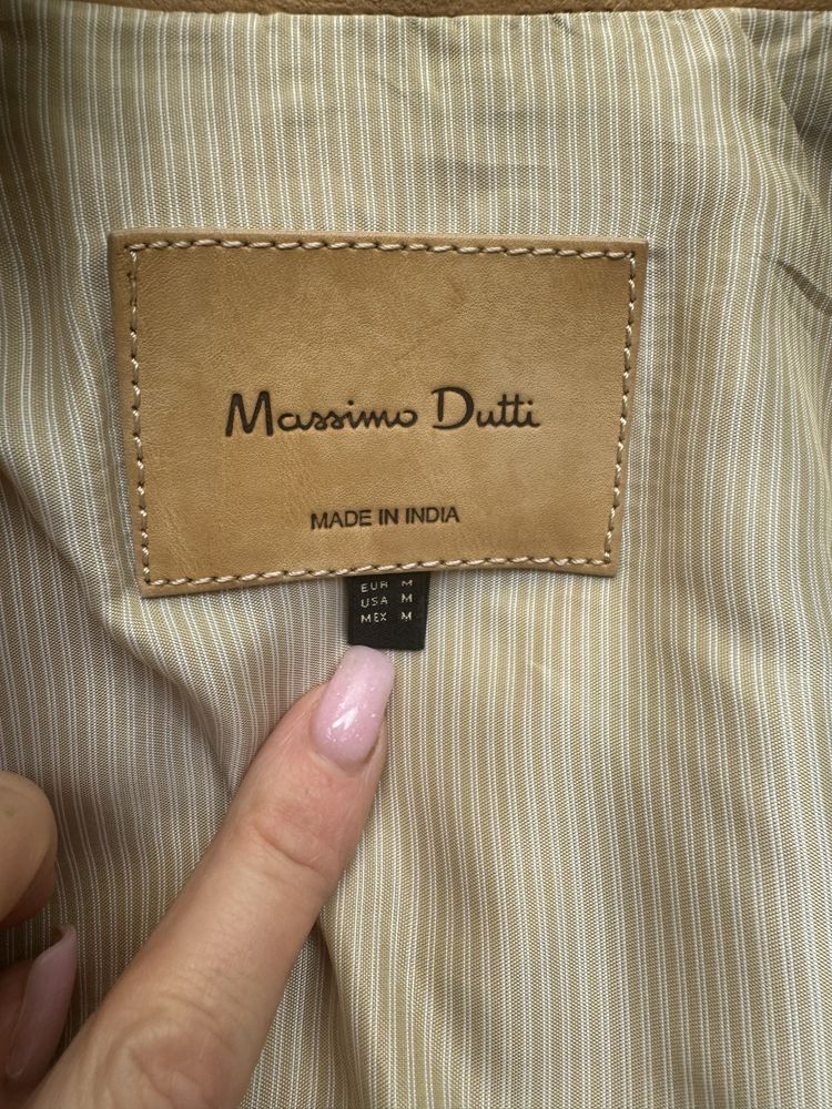 Massimo Dutti замшевая косуха