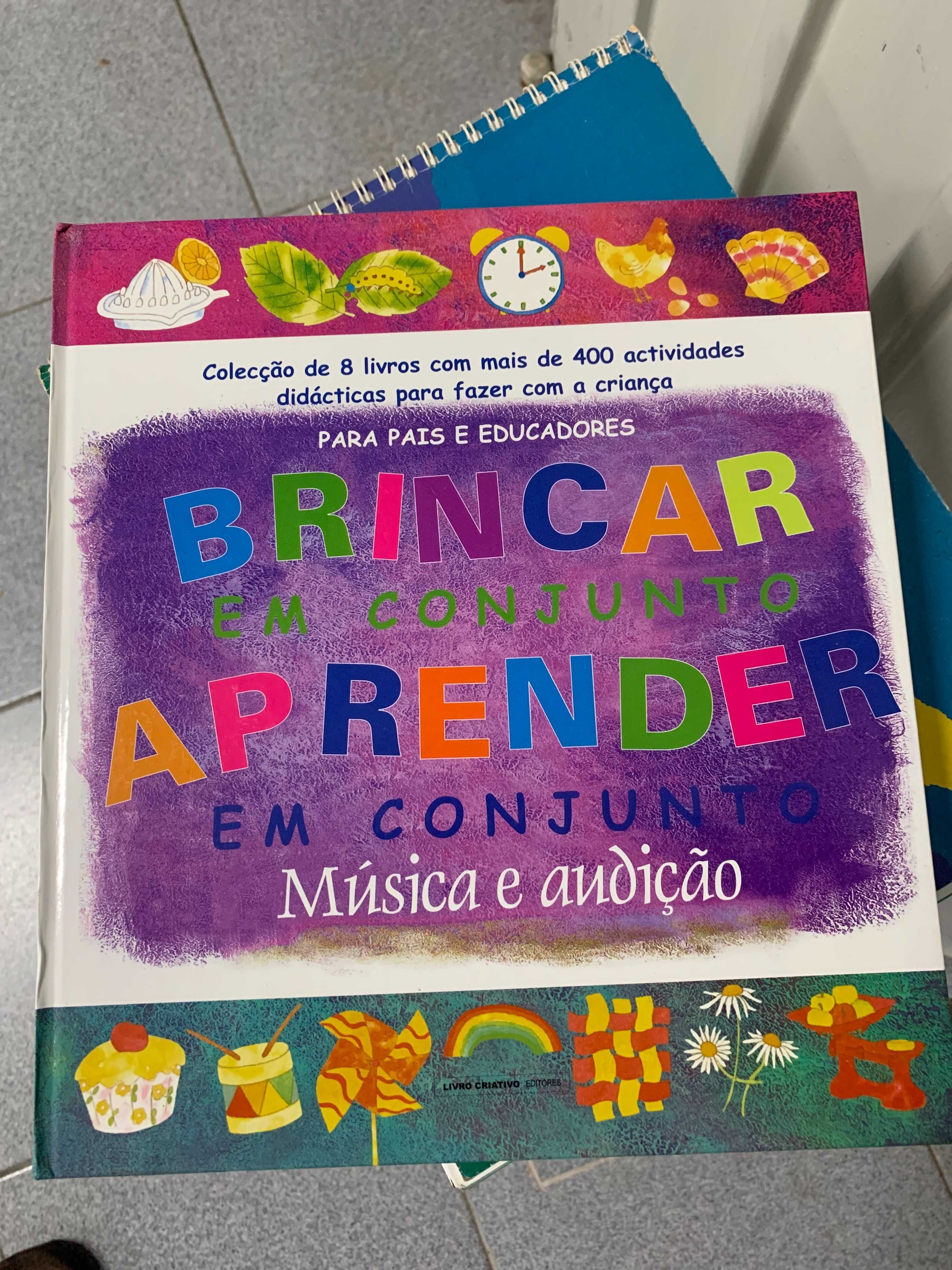 Livros de atividades para crianças.