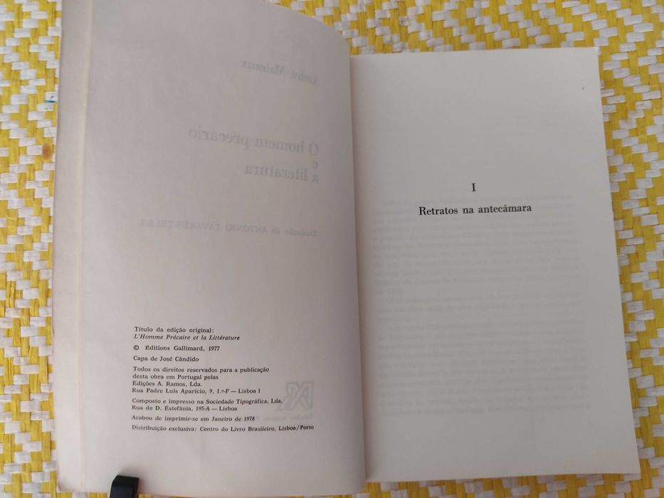 O Homem precário e a literatura 
 André Malraux