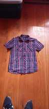 Camisa Xadrez Vermelha e Preta Homem M