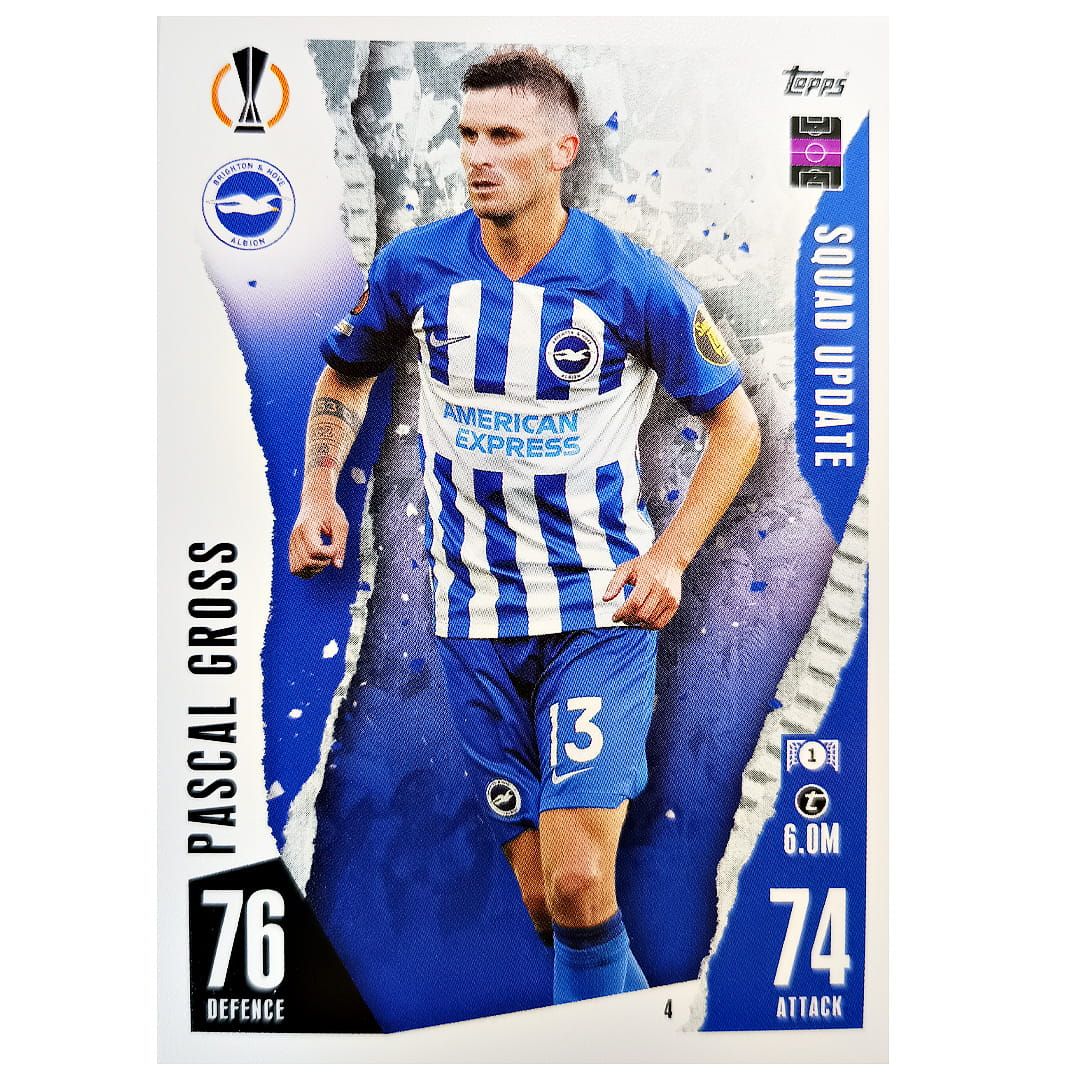 Karta Topps Match Attax Extra 2023-24 Pascal Gross 4 Squad Update