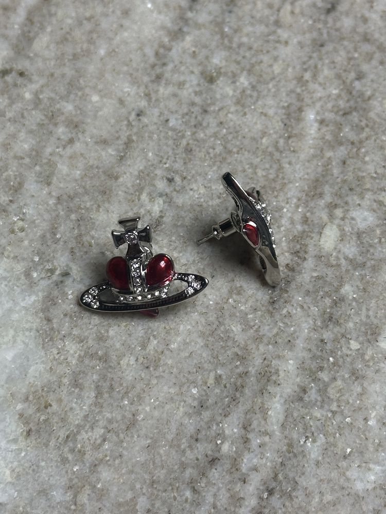 Vivienne Westwood Heart Earrings сережки серьги