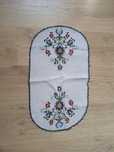Serwetka bieżnik wzór kaszubski haft PRL 55 cm *32 cm