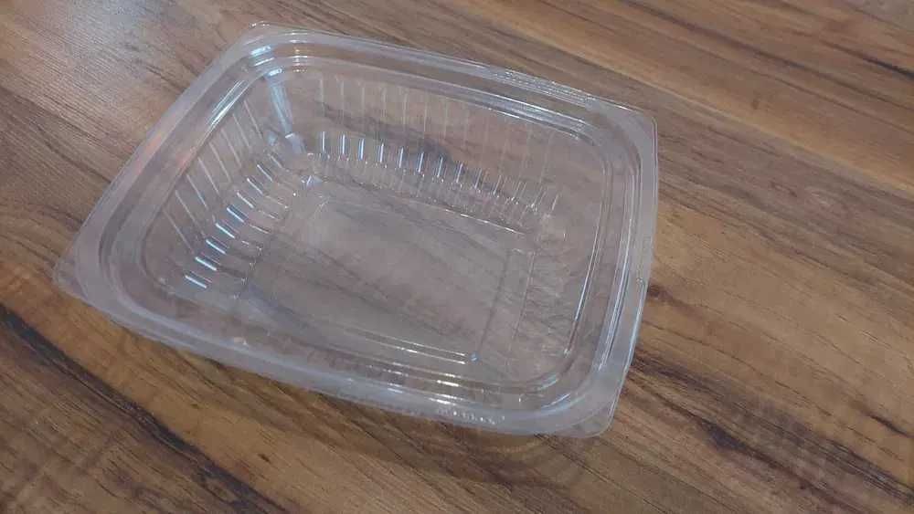 Pojemniki NOWE sałatkowe owalne z pokrywkami PET 750ml 50 sztuk