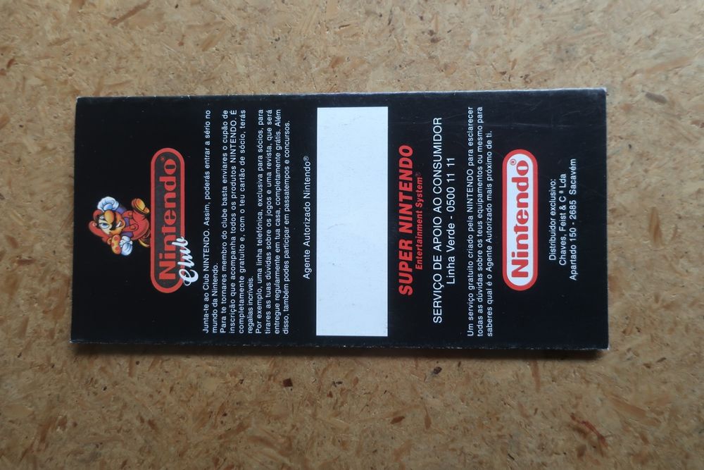 Publicidade oficial Super Nintendo com jogos (novo, 1992, raro)
