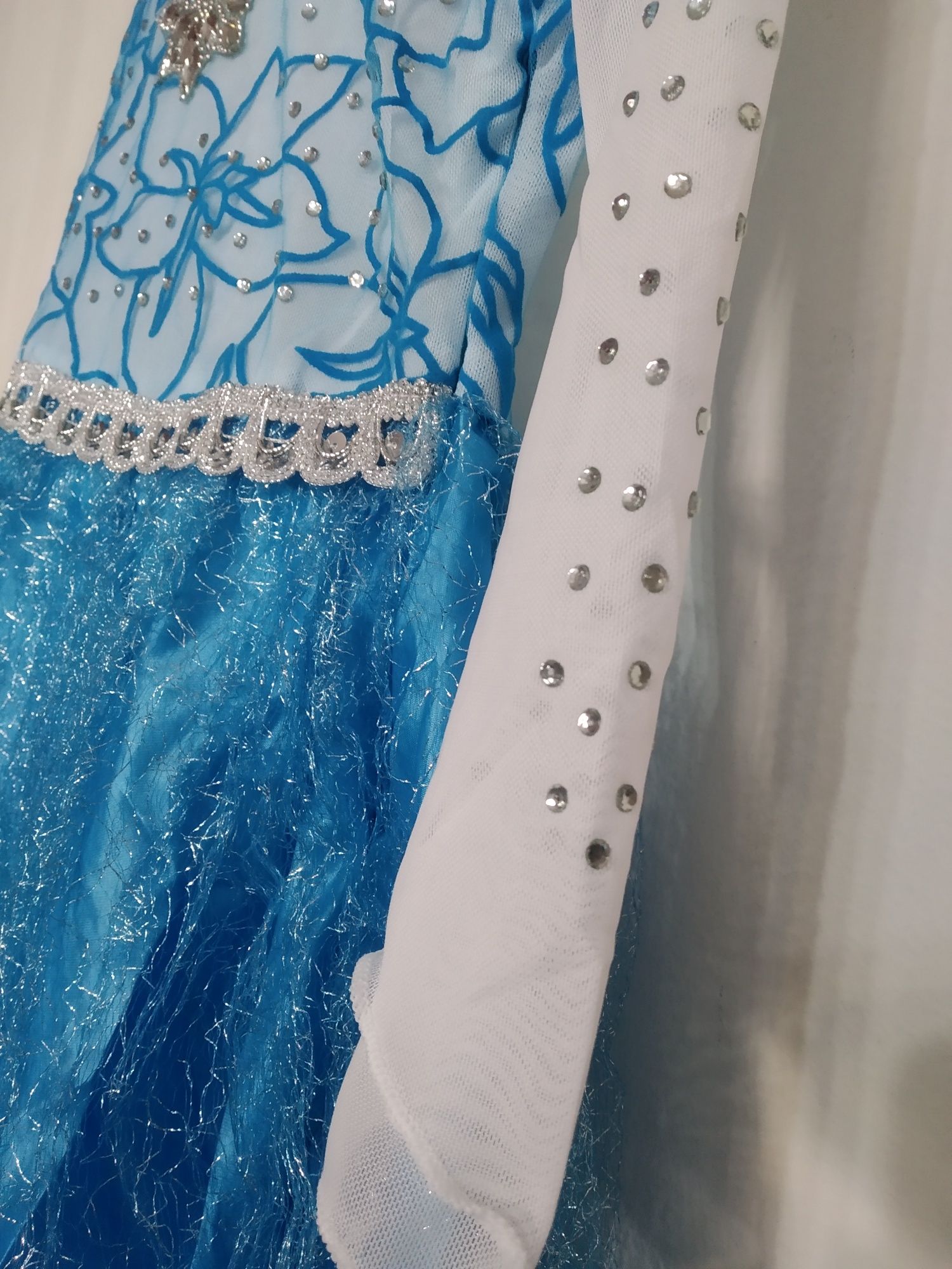 Princesa! Vestido Azul Rainha Neve Frozen Carnaval