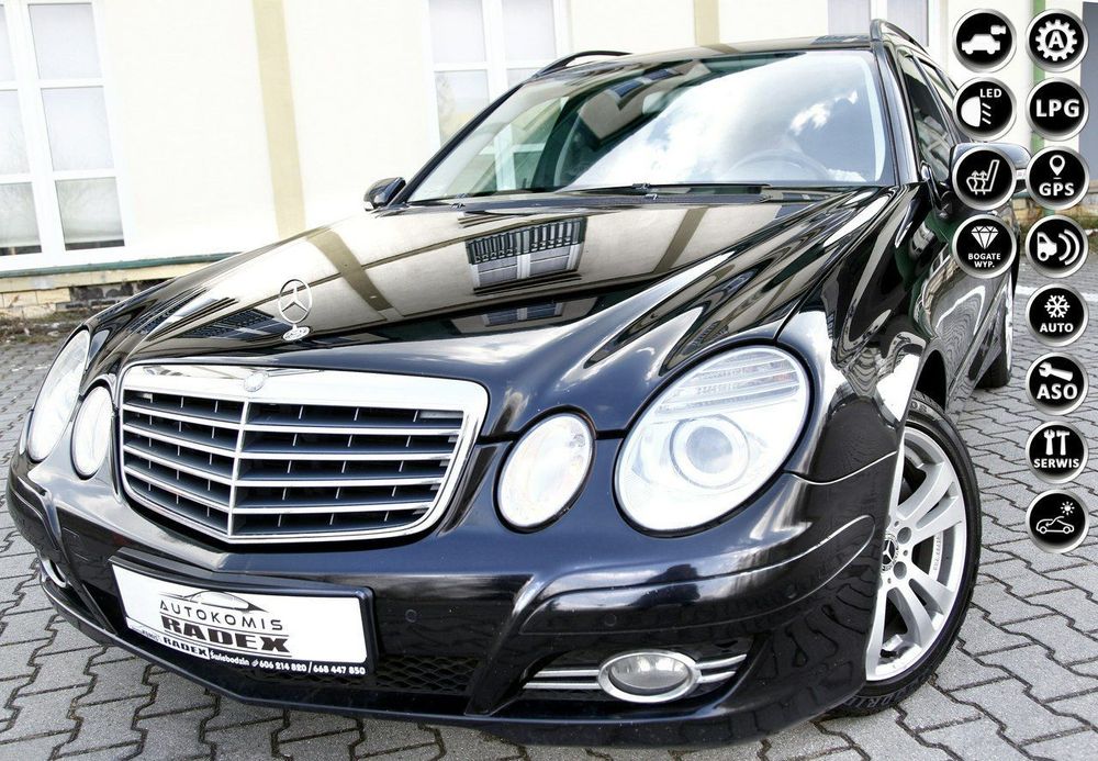 Mercedes-Benz Klasa E 184 PS/Navi/Parktronic/Super Stan/Serwis/LPG GAZ/ Bezwyp/GWARANCJA