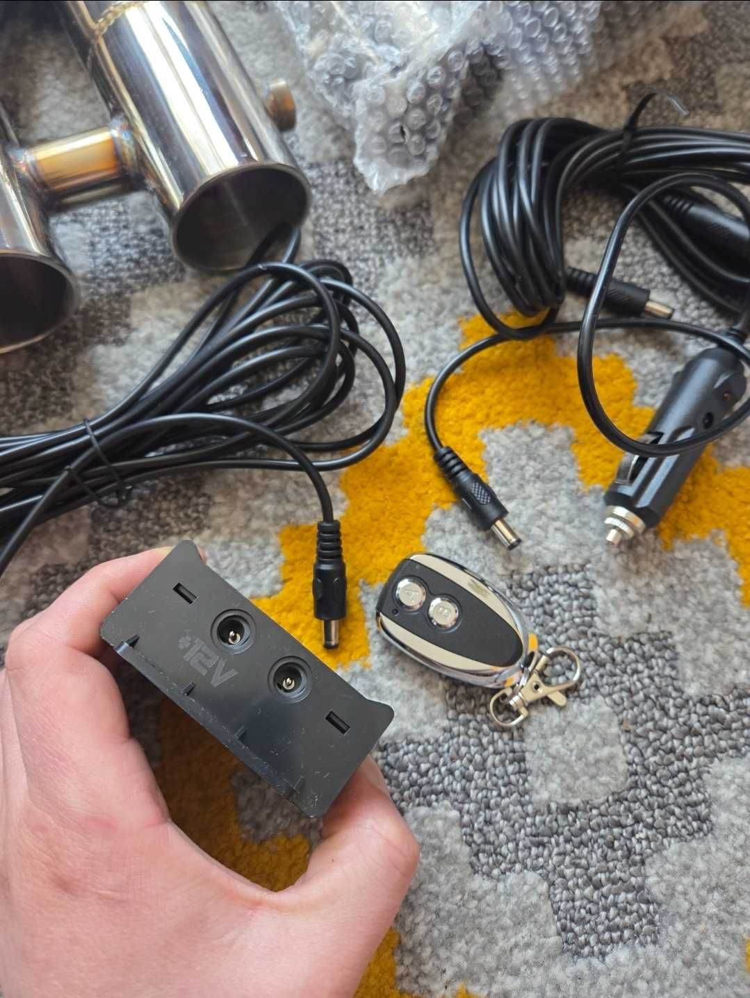 Przepustnice wydechu 2'' cale elektryczne podwójne NOWE na pilota
