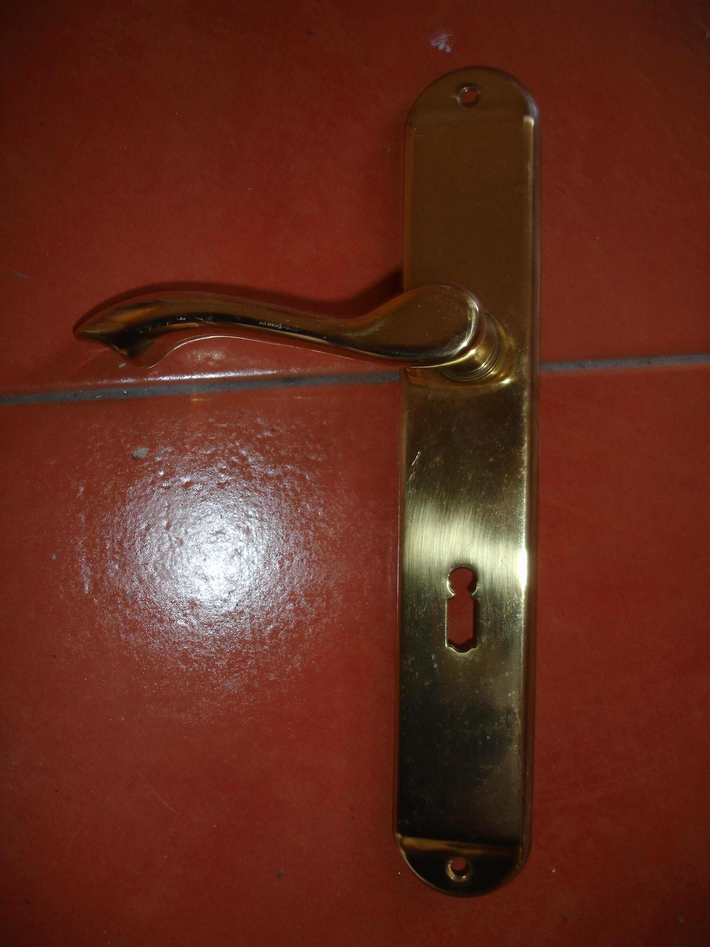 Puxadores de porta interior douradas, como NOVAS!
