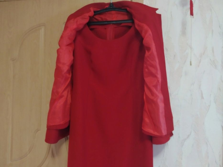 Костюм женский, жакет и платье, размер 52