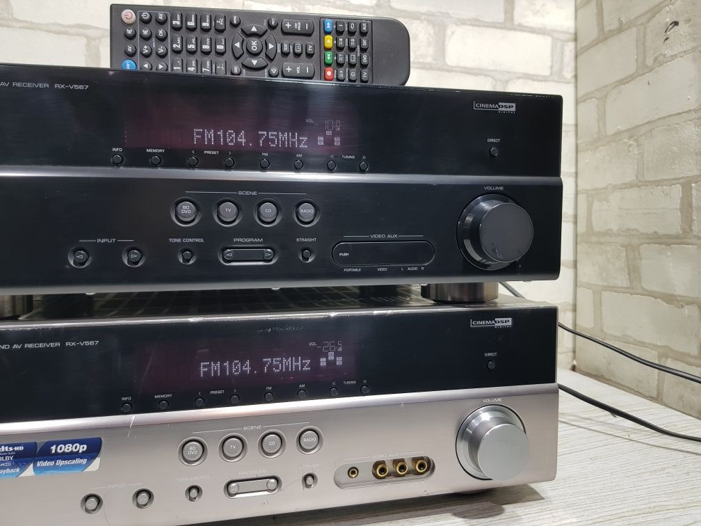 Пульт!7.1 AV ресивер YAMAHA RX V 567, HDMI/ARC/4K/3D