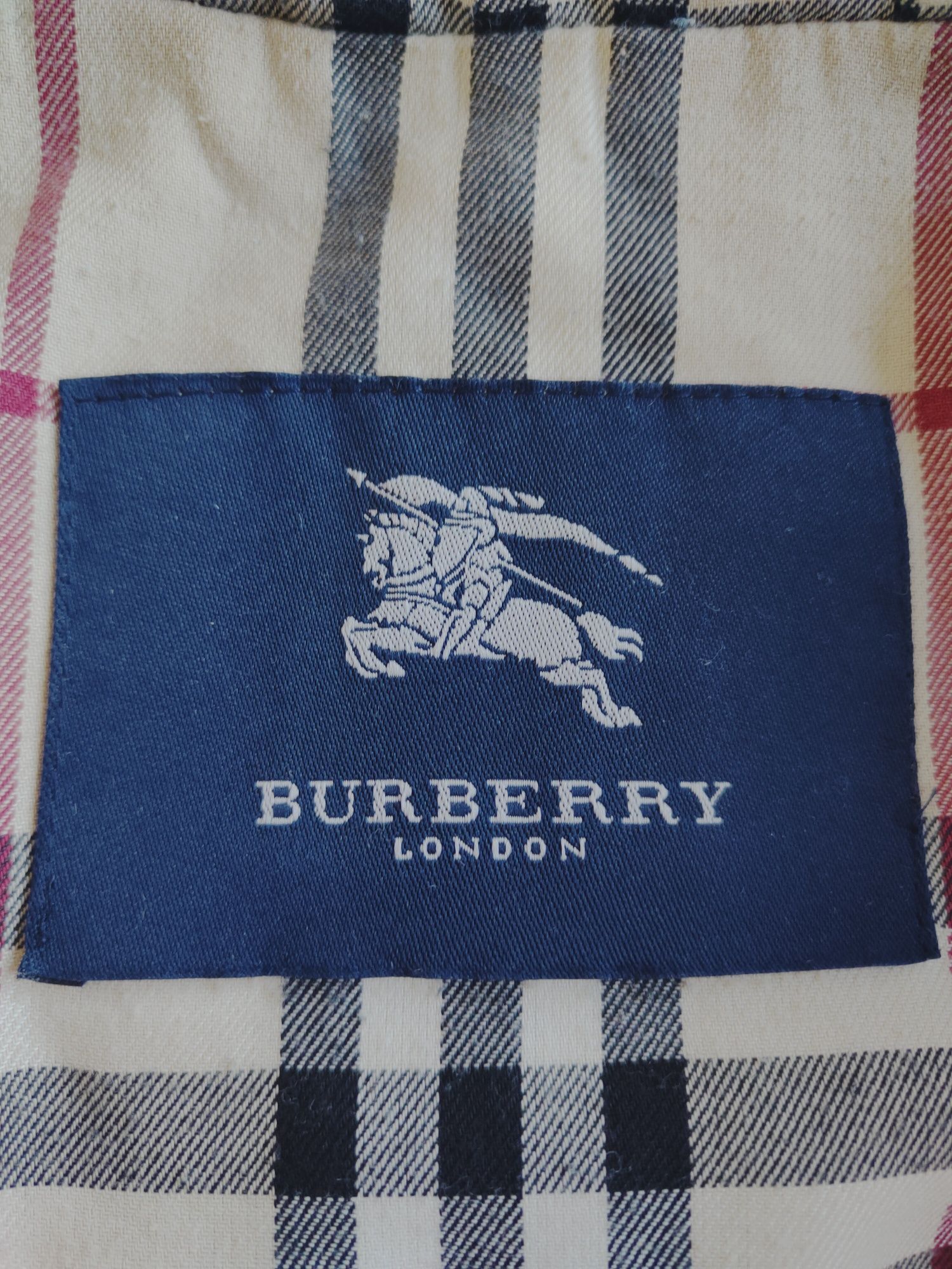 Burberry London płaszcz kurtka z kapturem damska wełna