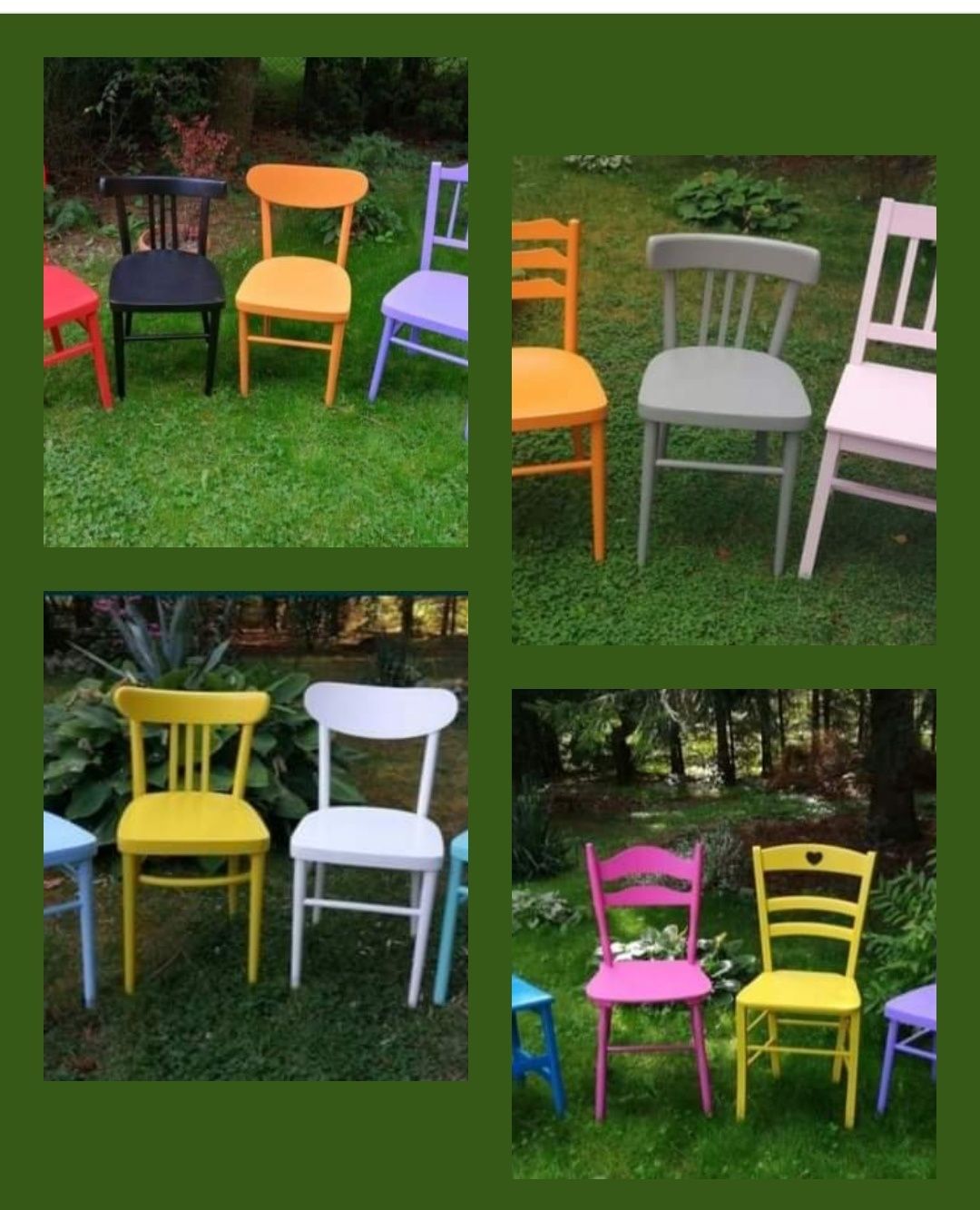 Całkowicie odnowione krzesła PRL wybierz kolor