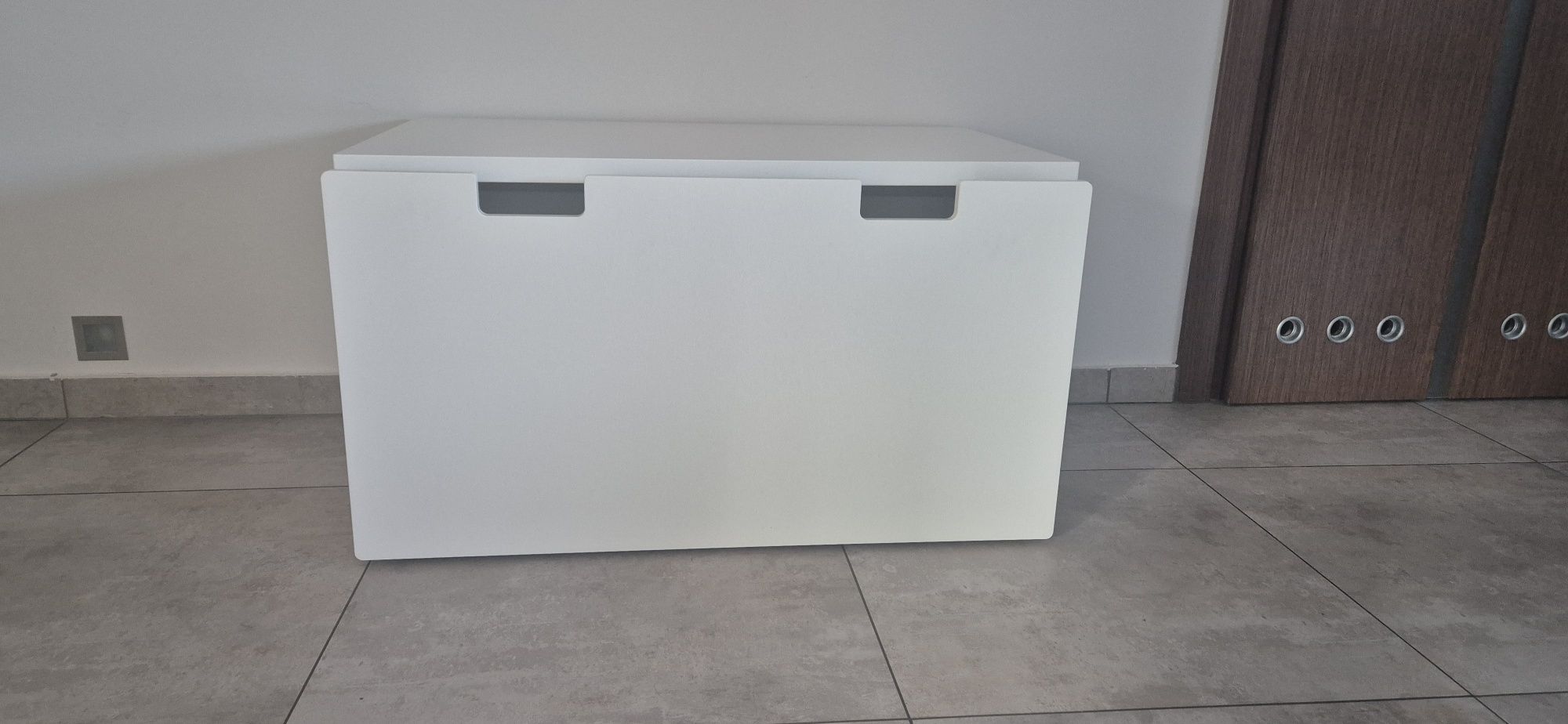 Ławka z pojemnikiem na zabawki IKEA bialy 90x52x48