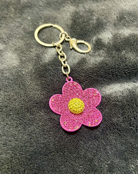 Брелок квітка рожевий