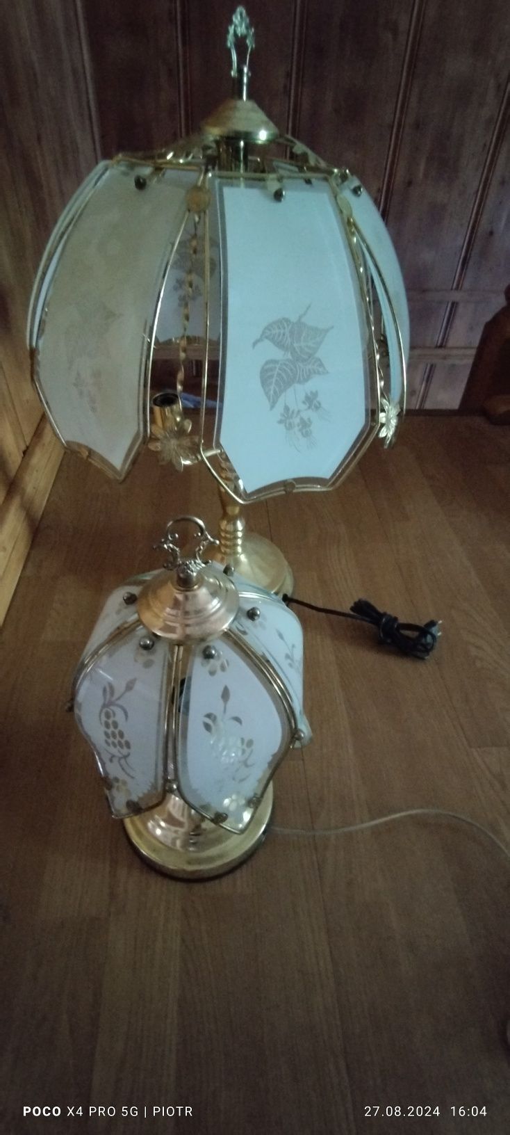 Lampy stojące metalowe dotykowe