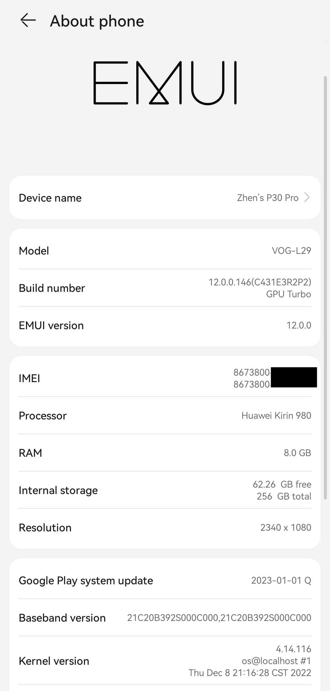 Huawei P30 Pro 8GB/(256+128)GB Aurora + ofertas