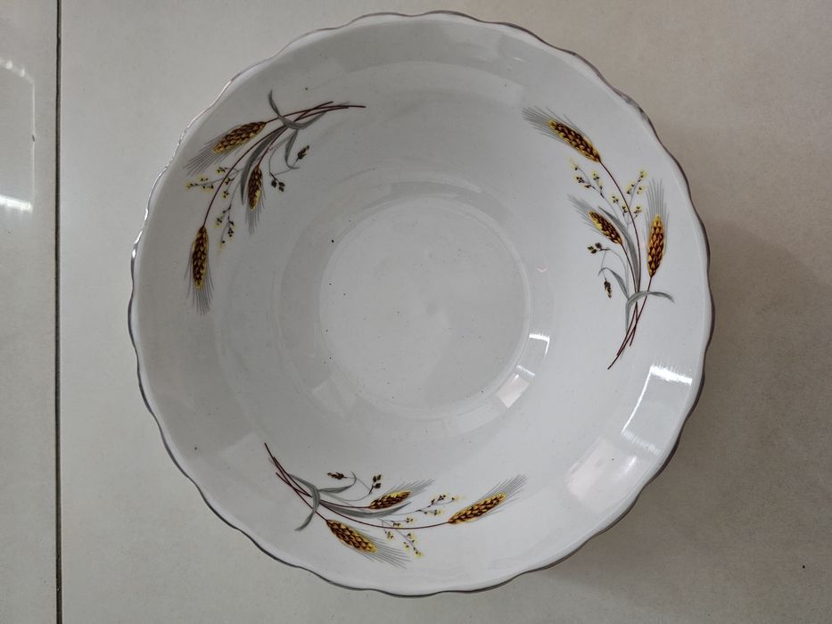 Salaterka miska kłosy Porcelit Pruszków porcelana zboża