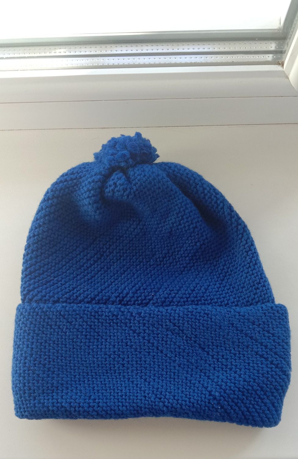 Женская синяя шапка - Новая