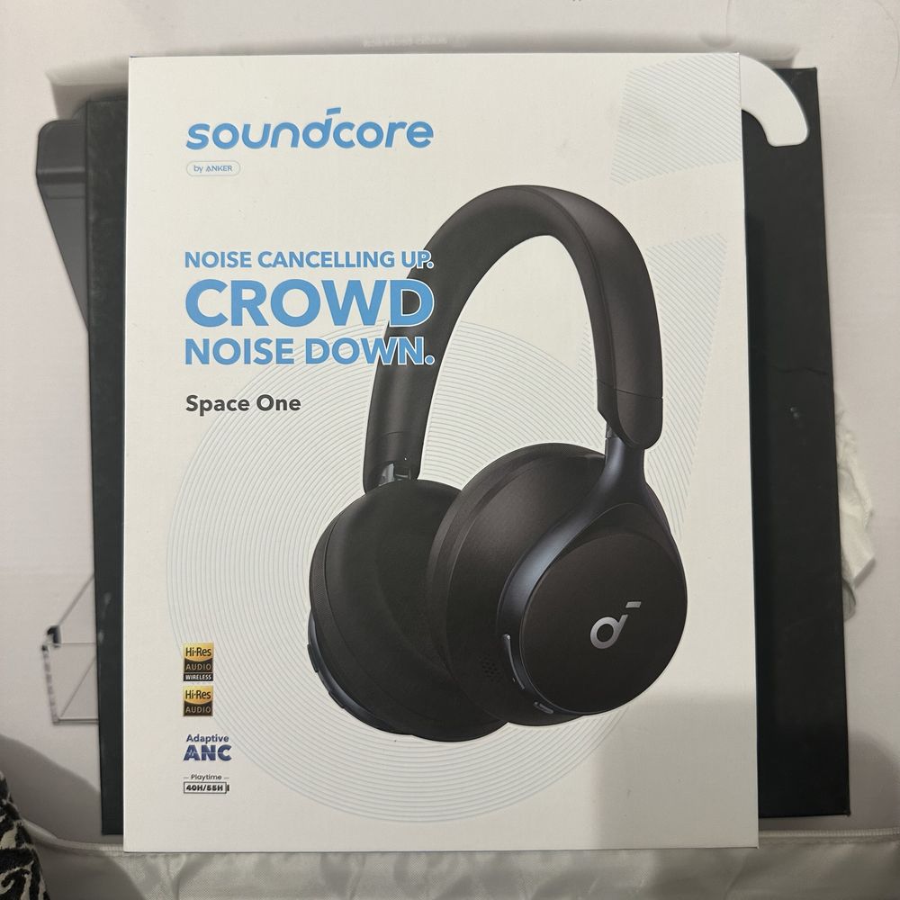 Słuchawki Soundcore Space One Black Czarne ANC