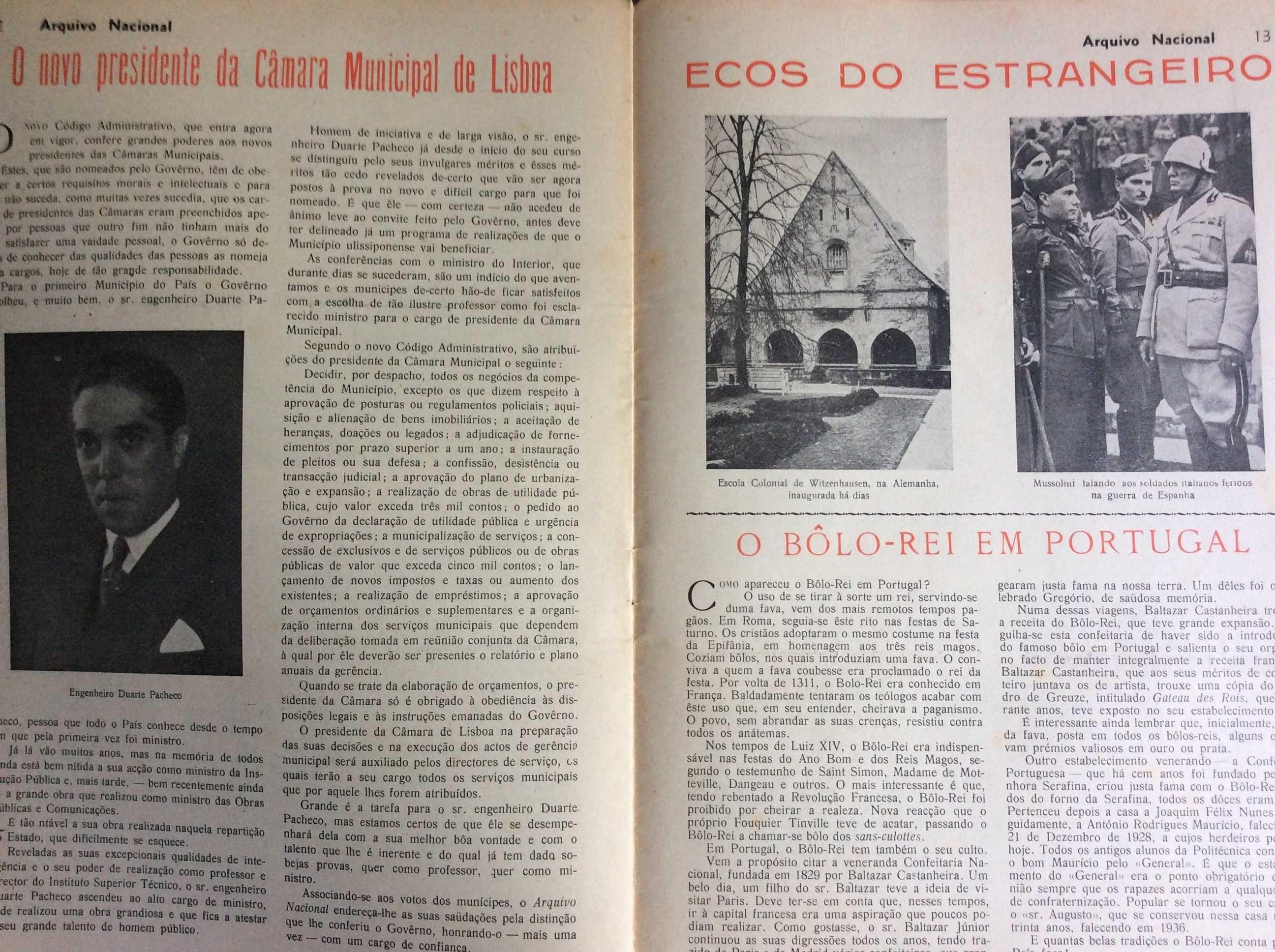 Arquivo Nacional ( Arquivo de História antiga... 1938.